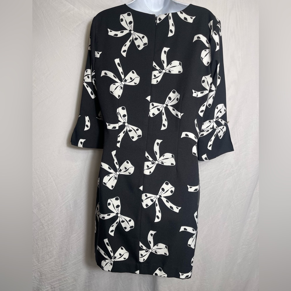 Banana Republic Dress size 10 stunning black shift dress with bows 🖤🖤 - Picture 3 of 4